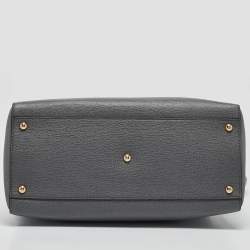 Pre Owned Fendi Two Tone Grey Leather Medium 2Jours Tote
