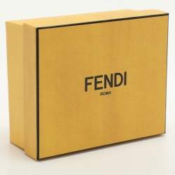 Fendi Black Coated Canvas and Leather Card Holder