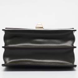 Pre Owned Fendi Multicolor Snakeskin and Leather Studded Small Kan I Shoulder Bag