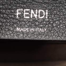 Pre Owned Fendi Multicolor Snakeskin and Leather Studded Small Kan I Shoulder Bag