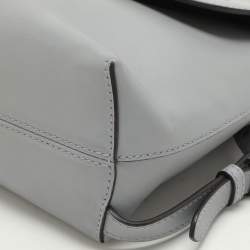 Fendi Grey Leather Back to School Backpack