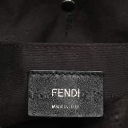 Fendi Grey Leather Back to School Backpack