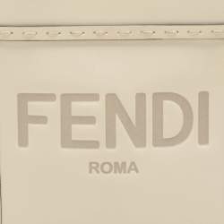 Fendi Cream Leather Mini Sunshine Tote