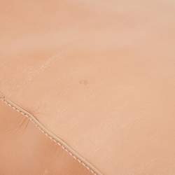 Fendi Peach Leather Twins Shopper Tote