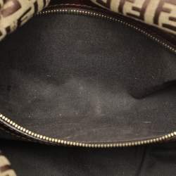 مملوكة مسبقًا Fendi Beige/Brown FF Zucca Canvas Forever Baguette Shoulder Bag