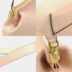 Fendi Leather Pink First Medium Shoulder Bag