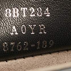 Pre Owned Fendi Black/Brown Zucca Leather and Velvet Kan I F Logo Top Handle Bag