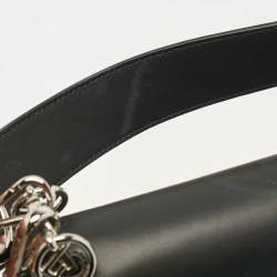 Pre Owned Fendi Black/Brown Zucca Leather and Velvet Kan I F Logo Top Handle Bag