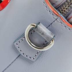 Pre Owned Fendi Light Purple Leather Mini Studded By The Way Satchel