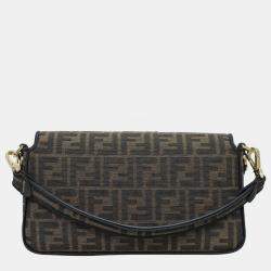 Fendi Zucca Canvas Medium Baguette Bag