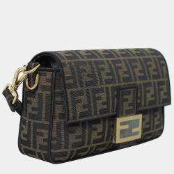 Fendi Zucca Canvas Medium Baguette Bag