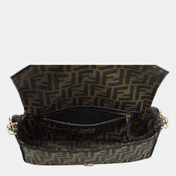 Fendi Zucca Canvas Medium Baguette Bag