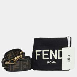 Fendi Zucca Canvas Medium Baguette Bag