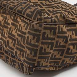 Pre Owned Fendi Tobacco Zucca Canvas and Leather Chef Shopper Tote