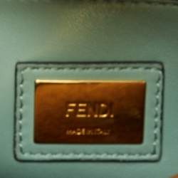 Pre Owned Fendi Brown Leather Medium Peekaboo Top Handle Bag