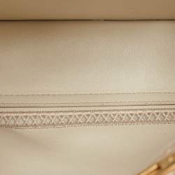 Fendi Brown Leather Embroidered Medium Peekaboo Iseeu Top Handle Bag