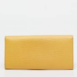 Pre Owned Fendi Multicolor Leather Eye Monster Flap Continental Wallet