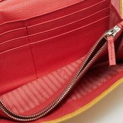 Pre Owned Fendi Multicolor Leather Eye Monster Flap Continental Wallet