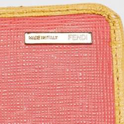 Pre Owned Fendi Multicolor Leather Eye Monster Flap Continental Wallet