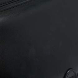 Pre Owned Fendi Black Leather Small C'Mon Flap Shoulder Bag