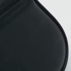 Pre Owned Fendi Black Leather Small C'Mon Flap Shoulder Bag