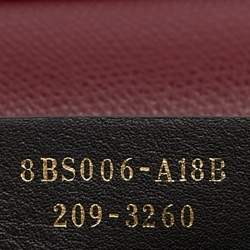Pre Owned Fendi Burgundy Leather F is Fendi Wallet On Chain