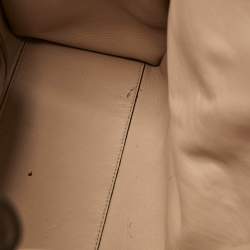 Pre Owned Fendi Brown Leather Large X Lite Peekaboo Top Handle Bag