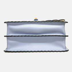 Fendi Blue Leather Fendi Can Eye Bag