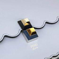 Fendi Blue Leather Fendi Can Eye Bag