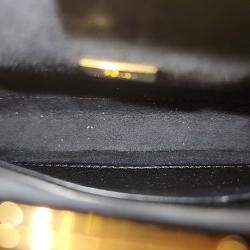 مملوكة مسبقًا Fendi Black Leather Fendi Micro Peekaboo bag