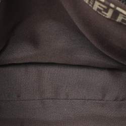 مملوكة مسبقًا Fendi Tobacco Zucchino Canvas and Leather Shoulder Bag
