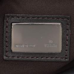 مملوكة مسبقًا Fendi Tobacco Zucchino Canvas and Leather Shoulder Bag