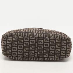 مملوكة مسبقًا Fendi Tobacco Zucchino Canvas and Leather Shoulder Bag