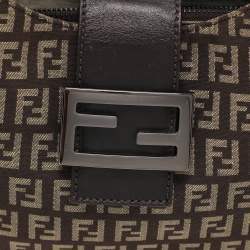 مملوكة مسبقًا Fendi Tobacco Zucchino Canvas and Leather Shoulder Bag