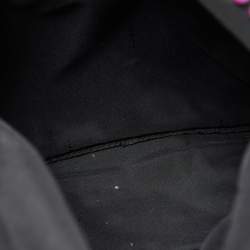 Fendi Black/Purple Nylon Karl Beaded Backpack