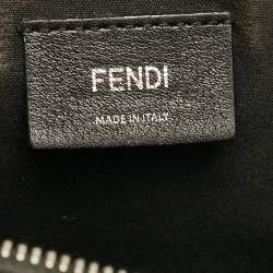 Pre Owned Fendi Black Leather Large By The Way Boston Bag