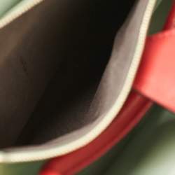 Pre Owned Fendi Red Leather Petite Sac 2jours Tote