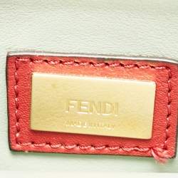 Pre Owned Fendi Red Leather Petite Sac 2jours Tote