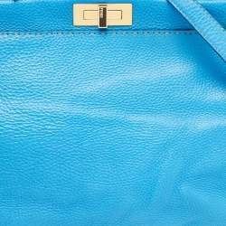 مملوكة مسبقًا حقيبة فندي بيكابو بيدز لينينغ جلد أسود/بيج يد علوية كبيرة