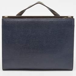Fendi Tricolor Leather Small Demi Jour Top Handle Bag