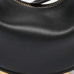 Fendi Black Leather Nano Fendigraphy Hobo