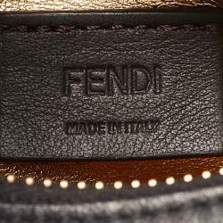 Fendi Black Leather Nano Fendigraphy Hobo