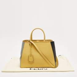 Fendi Tricolor Leather Medium 2Jours Tote