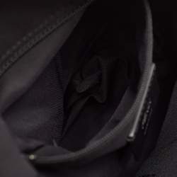 Fendi Black Nylon and Shearling Mini Dolce Lightbulb Backpack