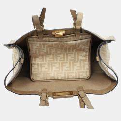 Fendi Peekaboo X-Tote FF Wool Shoulder Bag