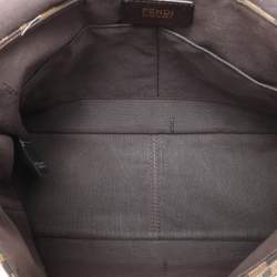 Fendi Tobacco Zucca Canvas Flap Crossbody Bag
