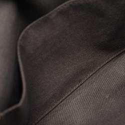 Pre Owned Fendi Tobacco/Black Zucca Embossed Leather FF Wallet On Chain