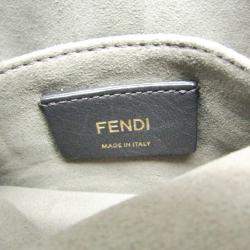 Pre Owned Fendi Red Leather Mon Tresor Bucket Bag