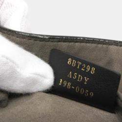 Pre Owned Fendi Red Leather Mon Tresor Bucket Bag