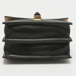 مملوكة مسبقًا Fendi Brown/Black FF Leather Mini Kan I Shoulder Bag